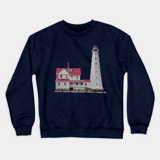 Old North Point Lighthouse Milwaukee Wisconsin Crewneck Sweatshirt